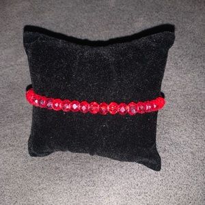 TOCARA New Retired Valentina Elastic Bracelet Crystal Red